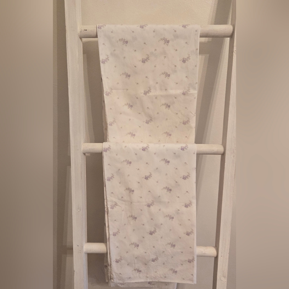 Simply Shabby Chic Two Cotton Lavender Floral King Pillowcases